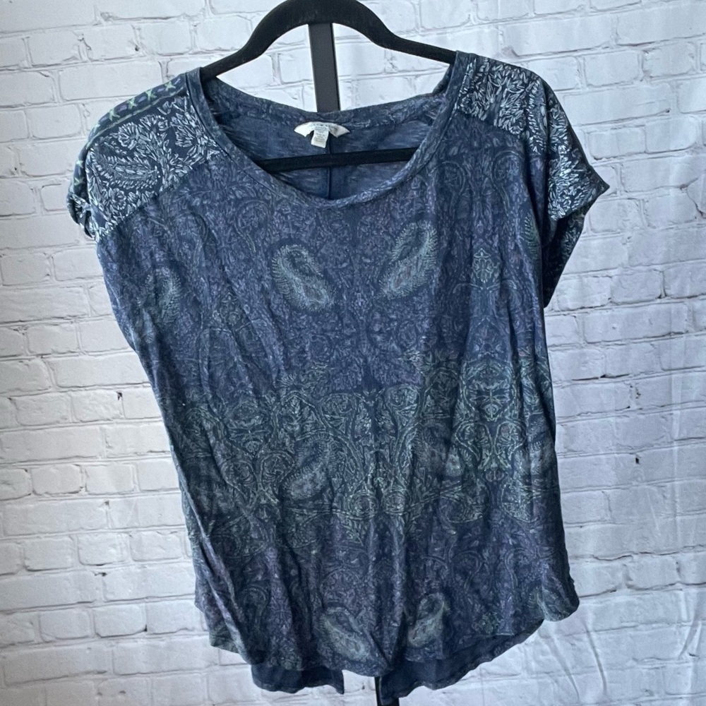 Lucky Brand Printed Top Size Small